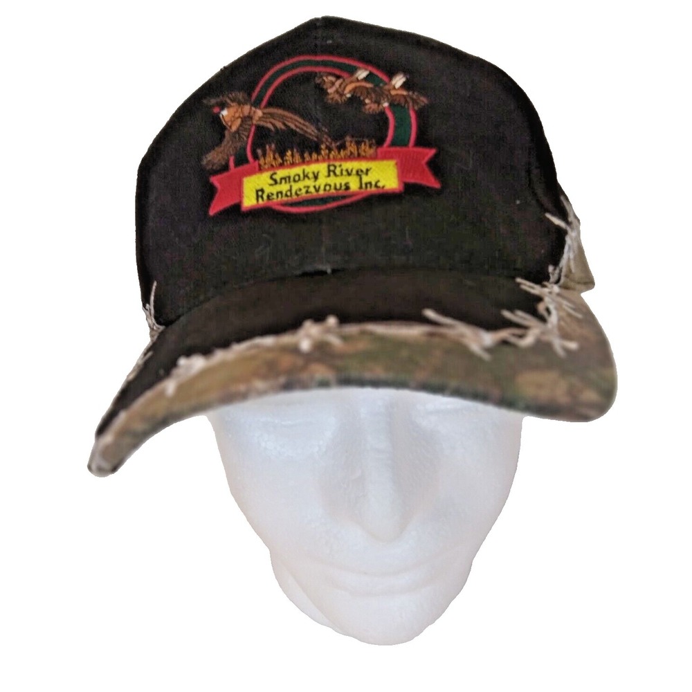 Smoky River Pheasants Winona KS Cap Mens Black Camo Trucker Sports Cap Hat